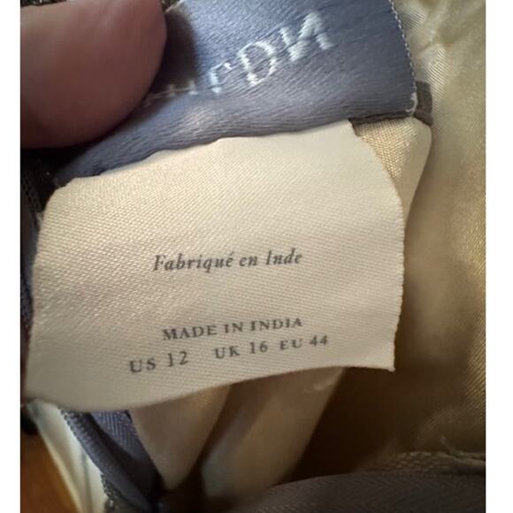 Anthropologie x BHLDN Helen Silver Sequence Dress 12 - Picture 8 of 10